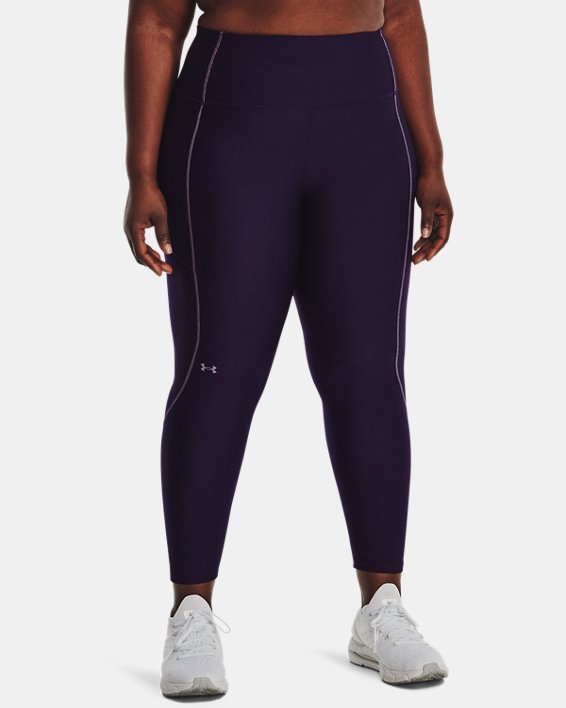 女士HeatGear® No-Slip Waistband九分褲, Purple, pdpMainDesktop image number 0